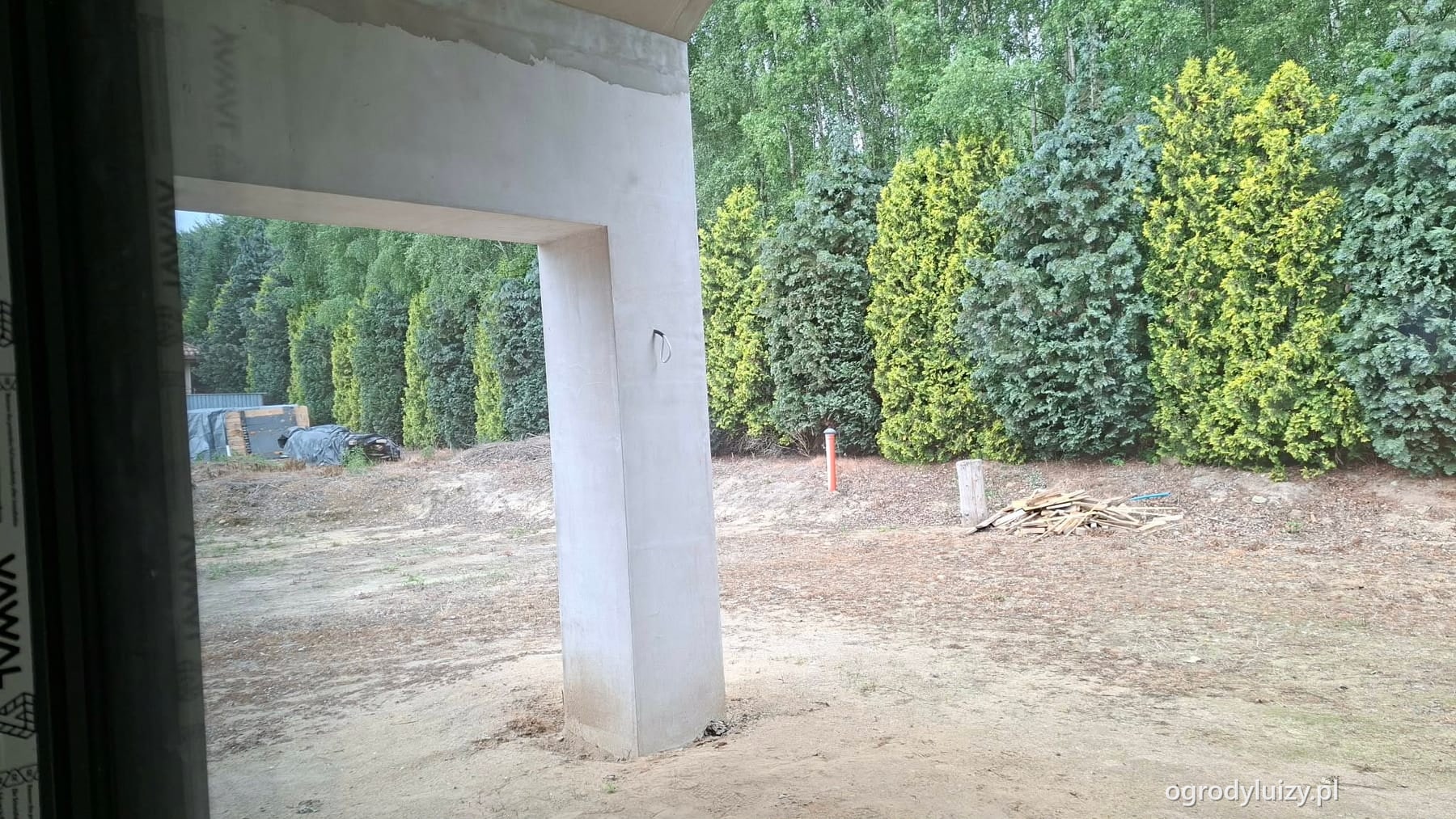 Ogród przed realizacją
